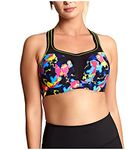 Panache Women's Underwire Sports Bra,Electric Print,34FF