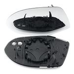 Compatible with A7 2011 to 2017 Heated Car Door Wing Mirror Glass Including Base Plate UK Passenger Side