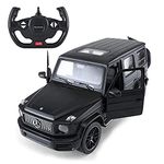 RASTAR Off-Road Remote Control Car, 1:14 Mercedes-AMG G63 R/C Off-Roader Toy Car, Doors Open/Working Lights - Black/2.4Ghz