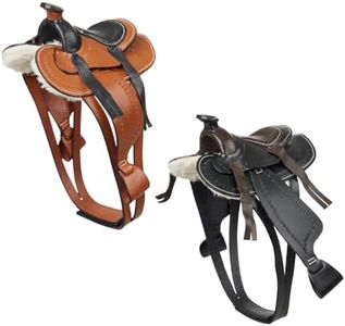 LeMieux Toy Pony Western Saddle - Educational Toy - Ages 3+ - Tan Leather