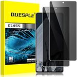 QUESPLE 2 Pack for Google Pixel 8 Pro Privacy Tempered Glass Screen Protector, [9H Hardness][Easy Installation][Anti Fingerprint] for Google Pixel 8 Pro 5G Glass Screen Protector[Does not support fingerprints]