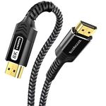 BlueRigger 10K 8K HDMI Cable - 35FT (8K 60Hz Ultra HD, 48Gbps High Speed, eARC, HDR10, 4:4:4, HDCP 2.3) - Compatible with Game Consoles, HDTV, Apple TV, Monitor, Blu-Ray