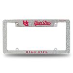 NCAA Rico Industries Utah Utes Chrome All Over Automotive Bling License Plate Frame 12" x 6" Chrome All Over Automotive Bling License Plate Frame Design for Car/Truck/SUV