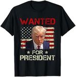 JMEDIC 2024 President Shirt - President 2024 T-Shirt for Daily Wear - Funny 2024 Shirts with Mugshot Design, Cool Mugshot T-Shirt for Teens and Adults Black