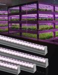 Aluminium LED Grow Lights 2Ft 40W=10W x 4 for Indoor Plants, Full Spectrum (Plug and Play)(Energy efficient) Pack of 4