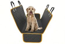 Active Pets Dog Car Seat Cover for Back Seat, Waterproof Pet Hammock Protector, Durable Nonslip Seat Protection SUV Cars (Orange, Standard (53" x 56"))
