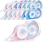 Correction Tape, 12 Pack White Out Correction Tape Dispenser, Easy to Use Applicator for Instant Corrections, Study Supplies and Office Products, 144mx5mm