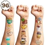 96 PCS Funny Tattoo Iced Coffee Tem