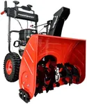 PowerSmart 24-Inch Self-Propelled Gas Snow Blower, Powered by B&S 208cc Engine, Electric Start, 13-Inch Snow Tires, Handle Warmer, Two-Stage Snow Blowers with LED Lights