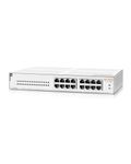 HPE Networking Instant On Switch Series 1430 16-Port Gb Unmanaged Layer 2 Ethernet Switch with PoE | 16x 1G | 16x CL4 PoE (124W) | Fan-Less | US Cord (R8R48A#ABA)