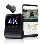 DDPAI True 4K UHD Dual Dash Cam for Car Front and Rear | 8MP Front + 3MP Rear, STARVIS IMX415 Sensor, Built-in GPS, ADAS, Night Vision, Wi-Fi & App Control, 2.3" LCD