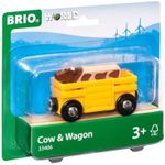 BRIO World - Farm Cow & Wagon