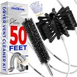 Holikme 50 Feet Dryer Vent Cleaner Kit Lint Remover Flexible Dryer Vent Cleaning Brush Extends Up to 50 Feet