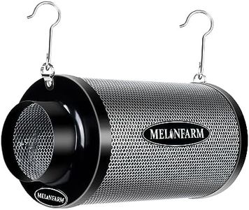 MELONFARM 4 Inch Air Carbon Filter Odor Control with Premium Australia Virgin Charcoal for Inline Fan, Grow Tent Smelliness Scrubber, 1 Pair Hanger & Pre-Filter Included