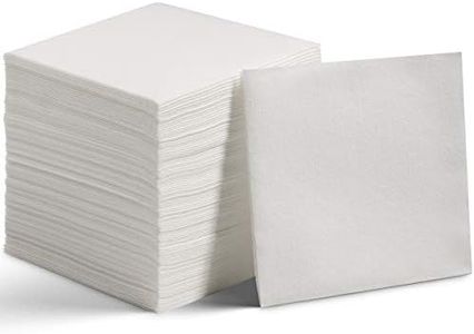 200 Linen-Feel Lunch Napkins - Disposable Cloth-Like Luncheon Paper Napkins, Made In USA - Soft and Absorbent Cloth-Like Napkins For Kitchen, Parties, Weddings, Dinners or Events (Pack of 200)