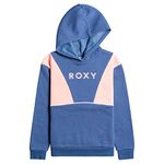 ROXY Girl's Cool on You Hooded Sweatshirt, Bijou Blue, 14 Years UK