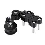 Motorcycle Chain Tensioner Tool, Motorcycle Aluminum Chain Tensioner Bolt Auto Adjuster on Roller Tool Black Cycling Equipment