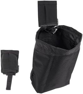 Gwild Concepts MOLLE Dump Pouch - Tactical Mag Dump Pouch Ultralight Foldable Dump Pouch for Battle Duty Belt, Black