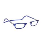 CliC Eyewear Reading glasses Original | Women and Mens reading glasses flexible | Magnetic reading glasses for women and men | Small reading glasses (Blue, 2.5)