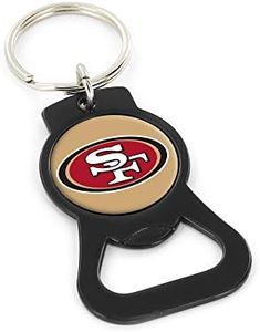 aminco NFL San Francisco 49ers Bottle Opener Keychain,unisex-adult 4