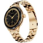 Fire-Boltt Phoenix Aura Women Smart Watch with 1.26” Diamond-Cut HD Display, Rotating Crown, Wireless Charging, Bluetooth Calling, Voice Assistant, 120+ Sports Modes - Regal Gold