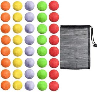 Bac-kitchen 40 Pack Foam Golf Practice Balls - Realistic Feel and Limited Flight Training Balls for Indoor or Outdoor