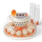 Apdoe 12 Egg Incubator, Incubators for Hatching Eggs, Automatic Egg Turner with Temperature Control, Egg Candler, Auto Water Replenishment, Poultry Incubator for Hatching Chicken Quail Duck Parrot