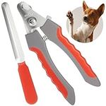 Dog Nail Clippers + Dog Nail File, 5.5"/14ch Big Dog Nail Clippers for Small Medium Large Breed Dogs + Pet Nail File, Claw Care Dog Accessories, Dog Nail & Cat Claw Clipper