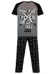 Star Wars Mens' Lightsaber Pajamas Size Medium Black