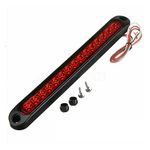 10 Inch 15 LED Trailer Tail Light Bar Red 12V Automotive Car High Mount Stop Light 3rd Brake Light Stop Tail，Truck Trailer Marker Light Bar for Trucks RV Boat Trailers