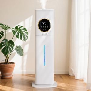 Lacidoll Humidifier for Bedroom,8L Humidifiers for Large Room,Whole House Humidifier Top Fill,Ultrasonic Cool Mist Humidifier with Essential Oil Diffuser, 360° Nozzle, Humidity Control,12H Timer,White