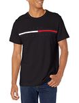 Tommy Hilfiger Flag Stripe Tee, Jet Black, Medium