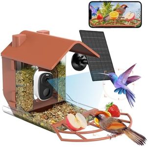 VUEBEE Smart Bird Feeder Camera, Solar Powered, Automatic Video Capture & Motion Detection, with AI Identify Function