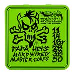 Ernie Ball Papa Het's Hardwired Master Core Signature Electric Guitar Strings 3-Pack Tin, Limited Edition, 11-50 Gauge (P03821)