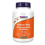 NOW Psyllium Husk Capsules, 500mg, 200 Count