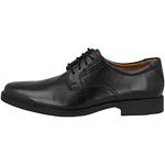 Clarks Men's Tilden Plain Derbys, Black Black Leather, 9 UK