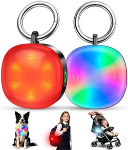 Cuvccn Safety Light 100LM,4 Modes Dog Collar Light Backpack Light 2 Pack