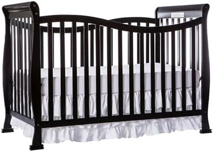 Dream On Me Violet 7 in 1 Convertible Life Style Crib in Black, Greenguard Gold Certified 58x29x39 Inch (Pack of 1)