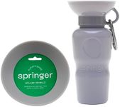 Springer Grey Classic Water Bottle (22oz) and Grey Splash Shield Bundle