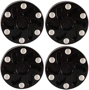 TronX S10 Inline Roller Official Hockey Pucks 4 Pack (Black)