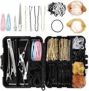 Hair Clip Set (160pcs), Dance Supplies Beauty Kit for Women Girls Hair Clips Hair Accessories Set with Multi Compartment Layered Storage Box Duckbill Hairpin for Dance Ballet