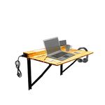 SOLVD-IN-BOX Foldable Wall Mount Table Steel Bracket Table Study Table, Office Laptop Table StandFolding Wall Mounted Shelf Office Tables for Work from Home, Work Laptop Table for Home Office Large