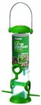 Gardman A01235 Flip Top Seed Feeder Bird, Green, 10 x 10 x 15 cm