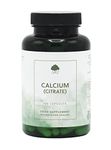 Calcium Citrate Capsules | 200mg Elemental Calcium Per 2 Capsule Dose | 120 Vegan Capsules | G&G Vitamins