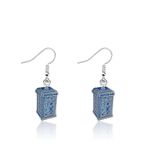 PLITI Dr Who TV Show Inspired Gift Dr Who Lover Gift Police Box Earrings For TV Series Fans (Police Box earringsCA)