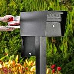 Mail Boss 7536 Street Safe Latitude Locking Security Mailbox, Black