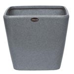 ENGRAFT SAPLINGS DECORA Decora Gleyz Cube Pot (Stone Grey, Medium, Gc 35, With Drainage Hole) || Pots Plants Polymer || Lightweight || Indoor-Outdoor || Non-Breakable || Non-Fading || Recyclable ||