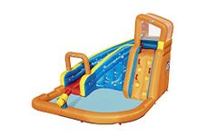 Bestway H2OGO Turbo Splash Water Zone Water Park | Outdoor Mini Water Park with Built-In Slide, Water Gun and Climbing Wall for Kids and Adults