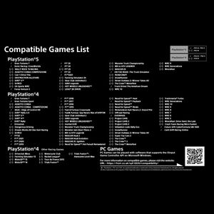 HORI Wireless Racing Wheel for PS5 – Ergonomic Gaming Controller