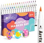 Arrtx 36 Colors Acrylic Marker for 